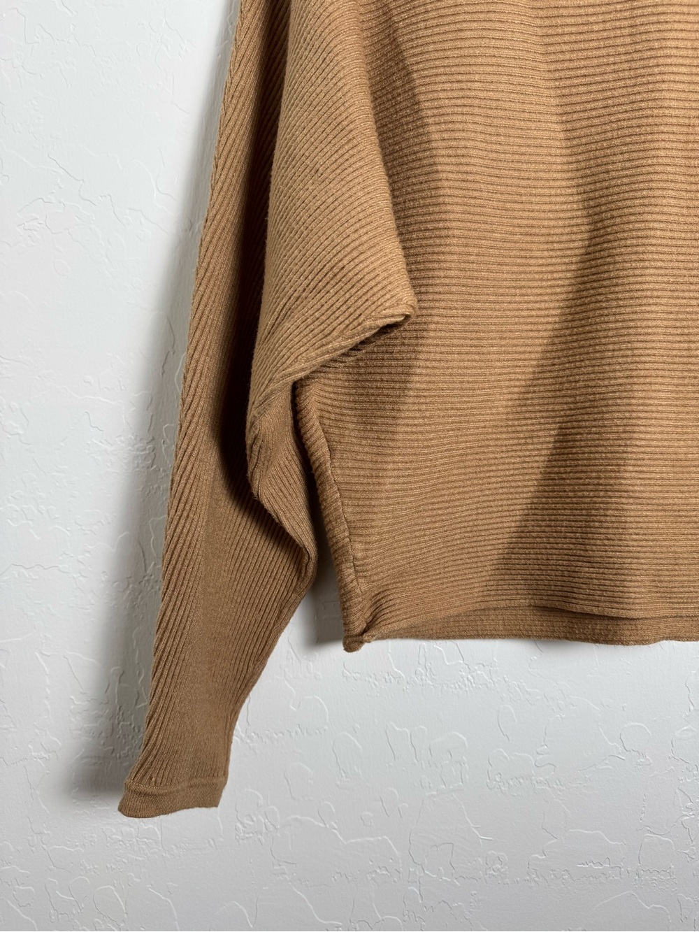 Abercrombie & Fitch Camel Brown Ribbed  Knit Sweater - Picture 12 of 13